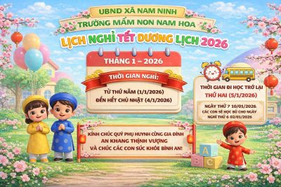 THÔNG BÁO LỊCH NGHỈ TẾT DƯƠNG LỊCH 2026