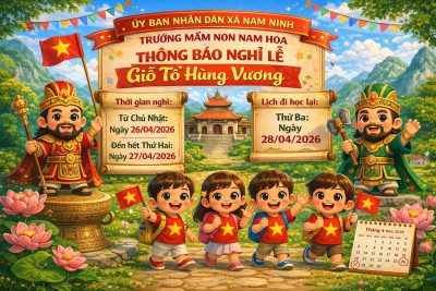 THÔNG BÁO LỊCH NGHỈ LỄ GIỖ TỔ HÙNG VƯƠNG