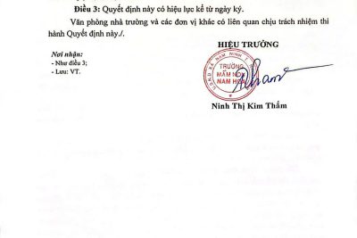 QUYẾT ĐỊNH V/v PHÊ DUYỆT KẾ HOẠCH LỰA CHỌN NHÀ THẦU CÔNG TRÌNH SỬA CHỮA CÁC HẠNG MỤC TRƯỜNG MẦM NON NAM HOA